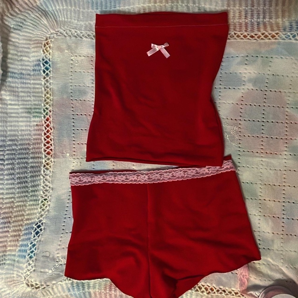 Tube Top and Shorts Set 🎀